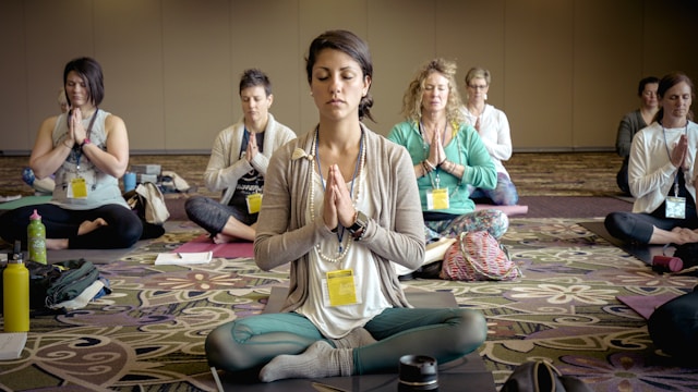 group meditation session