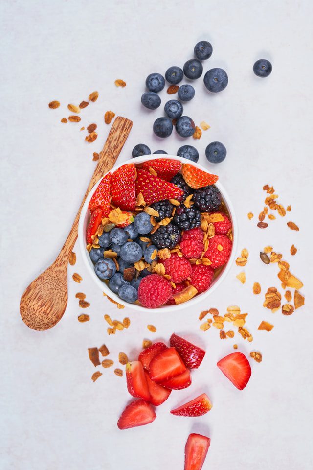 Mixed berries in a bowl