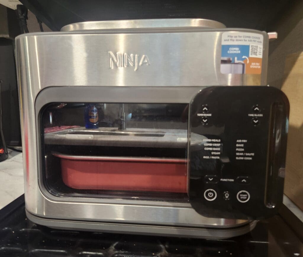 Grey Ninja Combi All-in-One Multicooker, Oven, and Air Fryer Bundle, a space-saving idea for kitchen needs