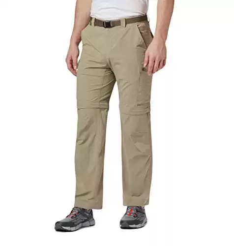 Columbia Men's Silver Ridge Convertible Pant, Breathable, UPF 50 Sun Protection, Tusk, 34x32