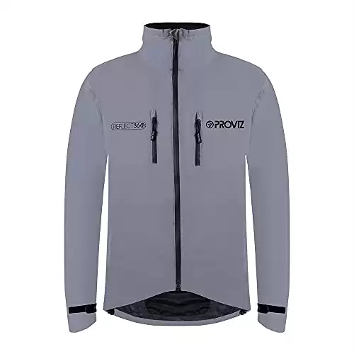 Proviz Reflect360 Mens Cycling Jacket, Fully Reflective, X-Small