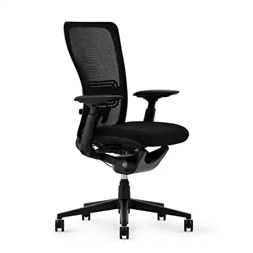 Haworth Zody Standard Posture Mesh Office Chair Ergonomic Desk Chair with Pneumatic Seat Height Adjustments and Forward Tilt Option - with Lumbar Support (Coal)