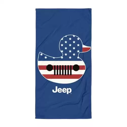 Jeep Duck Flag Beach Towel - Officially Licensed