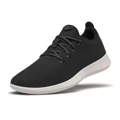 Allbirds Men s Wool Runners Everyday Sneakers, Machine Washable Shoe Made with Natural Materials - True Black (Cream Sole) - 11 Medium