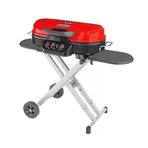 Coleman Roadtrip 285 Portable Stand-Up Propane Grill, Gas Grill with 3 Adjustable Burners & Instastart Push-Button Ignition; Great for Camping, Tailgating, BBQ, Parties, Backyard, Patio & More