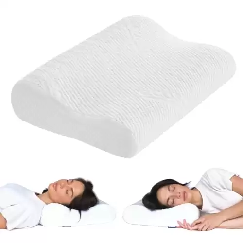 Ecosa Pillow, Neck Support Pillows for Sleeping, Adjustable Pillow, Adjustable Memory Foam Pillow, Soft Memory Foam Pillows, Snoring Pillow, Ergonomic Neck Pillow for Sleeping