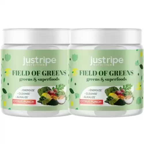 Field of Greens Superfood Powder with Organic Spirulina, Chlorella, Beet Root Powder - Bacillus Coagulans Probiotic, A Plant-Based Mix Supporting Gut Health, Immunity, Bloom into Health, 28 Scoops (2)