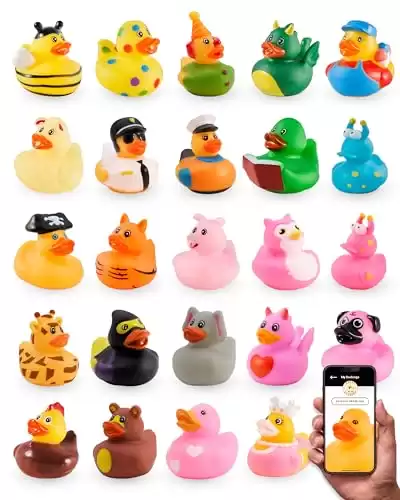 Jeep Ducks for Ducking Assorted Ducks for Jeeps 25 pc 2 Rubber Ducks Jeep Ducking Plus Official Duck Duck Jeep Mobile App Cute Little Rubber Ducks from Happy Duc...