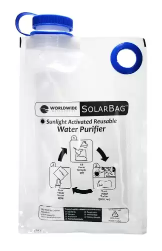 SolarBag - Multi-Function Water Filter System - 3 Liter Capacity - Filtration for Hiking, Camping and Emergency Preparedness