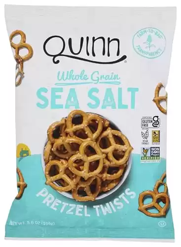 Quinn, Pretzels Classic Sea Salt, 5.6 Ounce